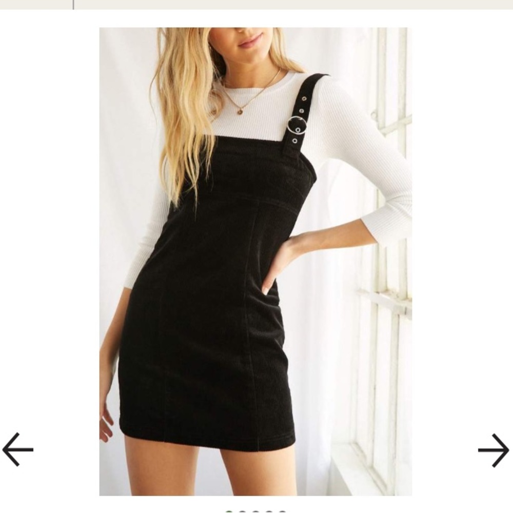 Rue 21 Black Corduroy Mini Dress size medium new